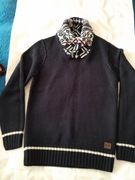 Sweter męski nowy  zimowy S z metką, akryl, granatowy, z metką, prezent