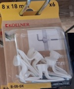 Kołek rozporowy 8mm z hakiem kątowym 6 szt.