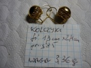 złote kolczyki pr.585 