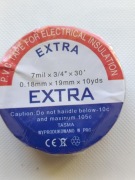 Taśma izolacyjna PCV Czarna 9,14 metra