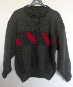 Sweter VINTAGE turecki bardzo ciepły i gruby M