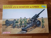 Model Niemieckiego działa sFH18 Howitzer..
