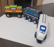 Pociąg drewniany na magnesy