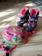 Wrotki dziecięce z kaskiem