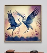 Autor.oryg.plakat"It is all for you" motyw. sztuką japon. i piosenką