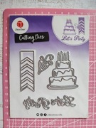 Wykrojnik metalowy scrapbooking do maszynki DecoTime urodziny tort