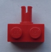 LEGO 2458 czerwony klocek 1 x 2 z Pinem 6563