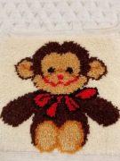 Makatka dywanik poduszka kilim małpka małpa + gratis