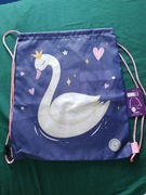 Worek na buty obuwie szkolne łabędź 