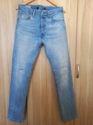 Męskie jeansy Levi's '501' W31 L34 z przetarciem