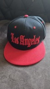 Nowa Czapka z Daszkiem Snapback Los Angeles LA Old English Style Red/Black