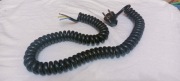 Kabel przewód spiralny 3-żyłowy zasilający 4,5 m