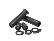 CZARNE MANETKI GRIPY BARRACUDA WRAZ Z CIĘŻARKAMI R1 YAMAHA R6 CBR HONDA