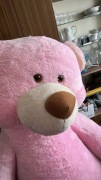Duży różowy pluszowy miś - 150cm - stan bardzo dobry