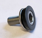 Śruba osi suportu M8x1.0 do mocowania korby na imbus