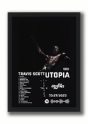 Plakat Travis Scott "Utopia" w ramce A4.