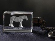 Shire Horse brelok sześcienny ŚWIECĄCY Koń