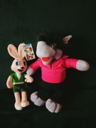 Wilk i Zając maskotki z bajki PRL