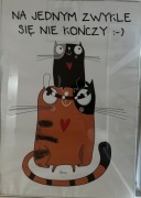 Plakat w antyramie komplet 4 sztuki