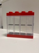 Czerwona witryna na osiem minifigurek Lego