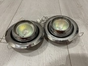 Lampka oczko sufitowa srebrna zestaw Kanlux 2 szt