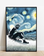 Plakat A4 21x30 Naruto - Kakashi Y2K do pokoju