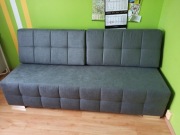 Sprzedam używaną sofę, kolor szary, łóżko, wersalka