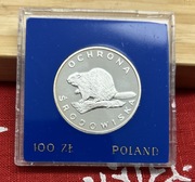 100 zł  1978 Bóbr Ochrona środowiska  