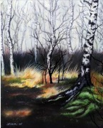 Przepiękny obraz pejzaż, pastel, format 50x70cm