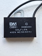 Kondensator rozruchowy silnikowy BM CBB61 - 0.8uF 400V