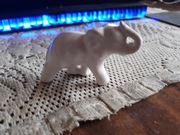 Figurka biały słonik mały