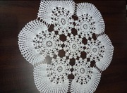 Serwetka obrus rękodzieło biała