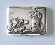 Papierośnica srebrna Rosja Carska