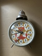 Zegar Budzik Stojący USSR Kot i Mysz