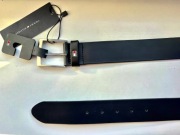 Męski pasek skórzany TOMMY HILFIGER Granatowy rozmiar 110