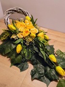 Stroik na grób, kompozycja na cmentarz, wiązanka LU36