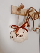 Drewniana Bombka Kość 3D