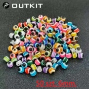 Akcesoria wędkarskie. Koraliki rybie oko. 50 szt. 6mm.