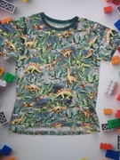 T-shirt bluzeczka dinozaury 6-7 lat rozm 128 zielony