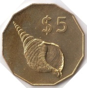 WYSPY COOKA 5 dolarów 2003, KM# 418, UNC