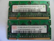 Sprzedam pamięć RAM DDR2 w kościach 512 MB po 5 zł