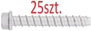 Wkręt do betonu 25szt. 120x14mm Kotwa Wkręcana