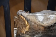 złota elegancka torebka na ramię
