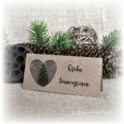 Winietki winietka ślub wesele eko kraft 80gr/szt.