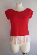 Bershka czerwona bluzka S