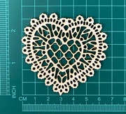 Scrapek Serce ażurowe LBA000295