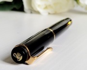 Pióro wieczne Pelikan M200 Black Old Style Germany stalówka B lata 80/90.