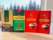 Zestaw 2kg kaw mielonych Jacobs Kronung, Dallmayr, 2xMK Cafe 4x500g od 1zł