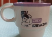 Kubek PRL Zuch dziewczyna, NOWY