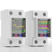 LICZNIK ENERGII DIN 230V 100A WYŚWIETLACZ WATOMIERZ ATORCH